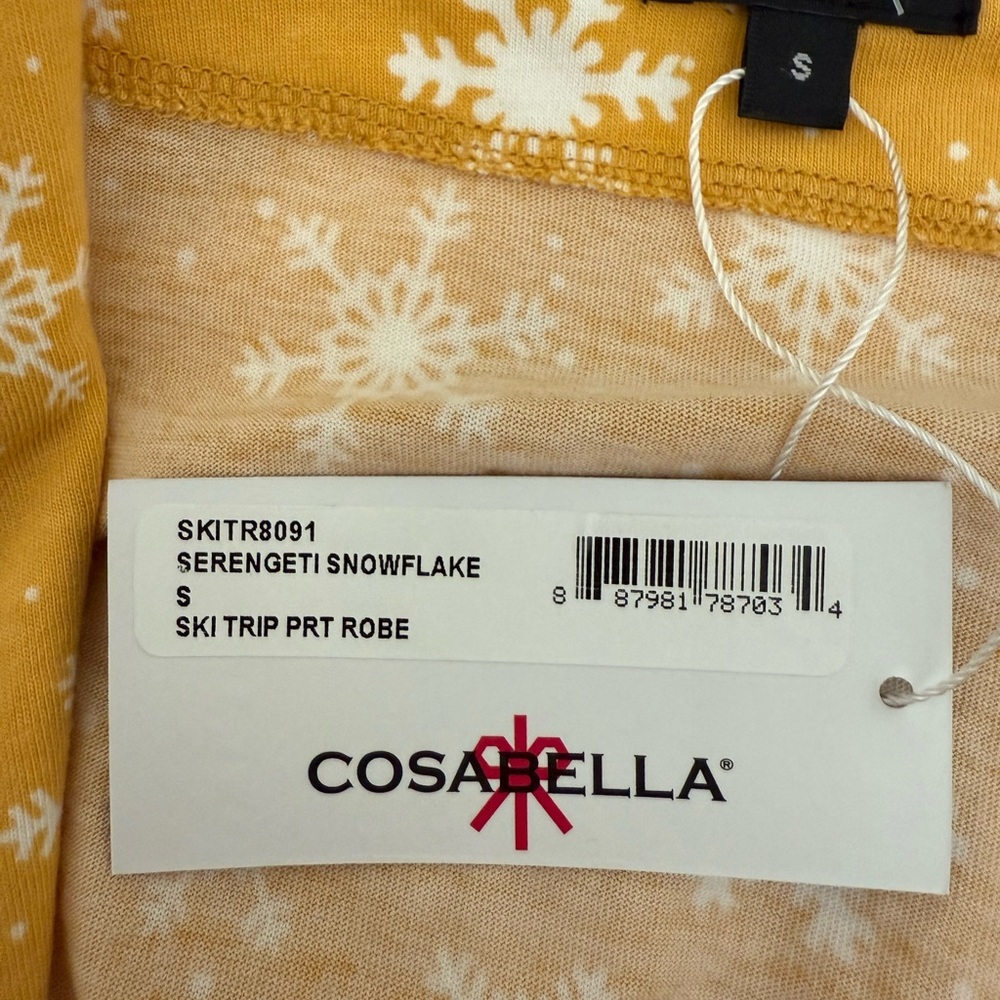 Cosabella Yellow Snowflake Robe - Picture 3 of 4